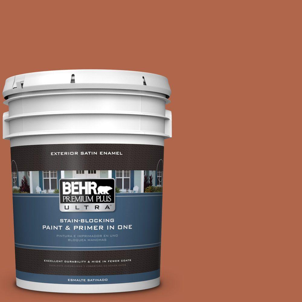 BEHR Premium Plus Ultra 5gal. M2007 Rusty Gate Satin Enamel Exterior