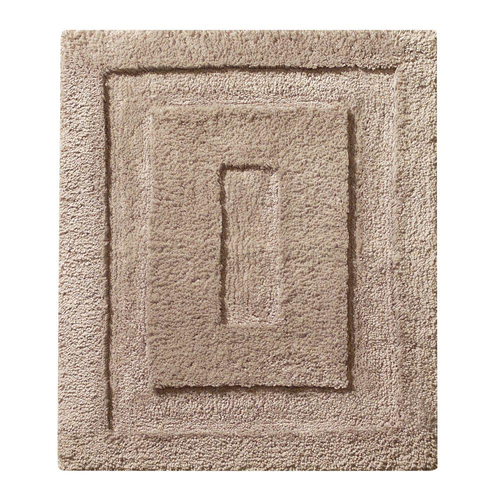 Interdesign 21 In X 17 In Spa Small Bath Rug In Linen 17037