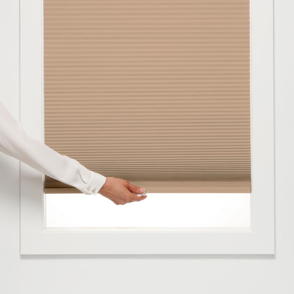 Perfect Lift Window Treatment Cut To Width Linen Cordless Light Filtering Cellular Shade 57 5 In W X 48 L Qcln574480 The Home Depot - Home Decorators Collection Snow Drift Cordless Light Filtering Cellular Shade