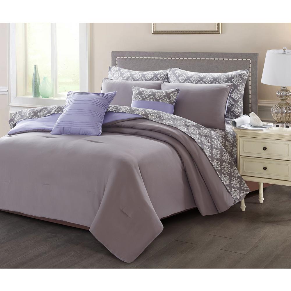 Bed In A Bag 9 Purple Comforters Comforter Sets Bedding