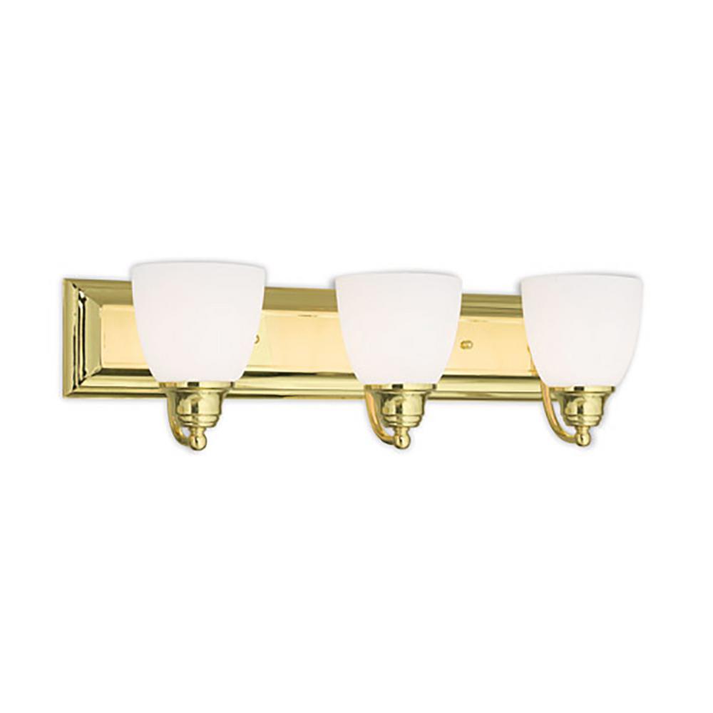 Polished Brass Livex Lighting 13674-02 Somerville 4-Light Bath Light
