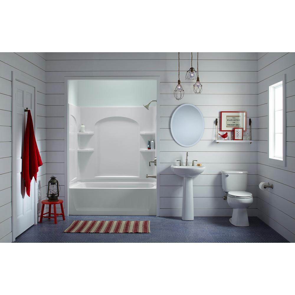 Sterling Ensemble 32 In X 60 74, Sterling Ensemble 60 X 32 White Tub With Surround