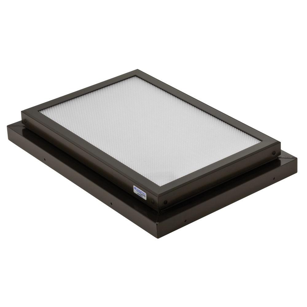 VELUX 22-1/2 in. x 46-1/2 in. Fixed Curb-Mount Skylight with ...