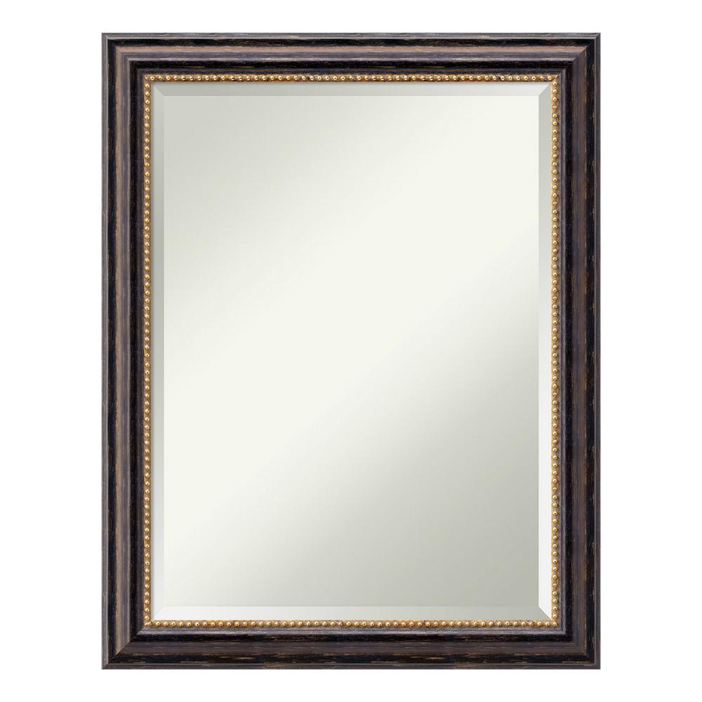 Amanti Art Tuscan Rustic Distressed Black Wood 32 in. W x 26 in. H ...
