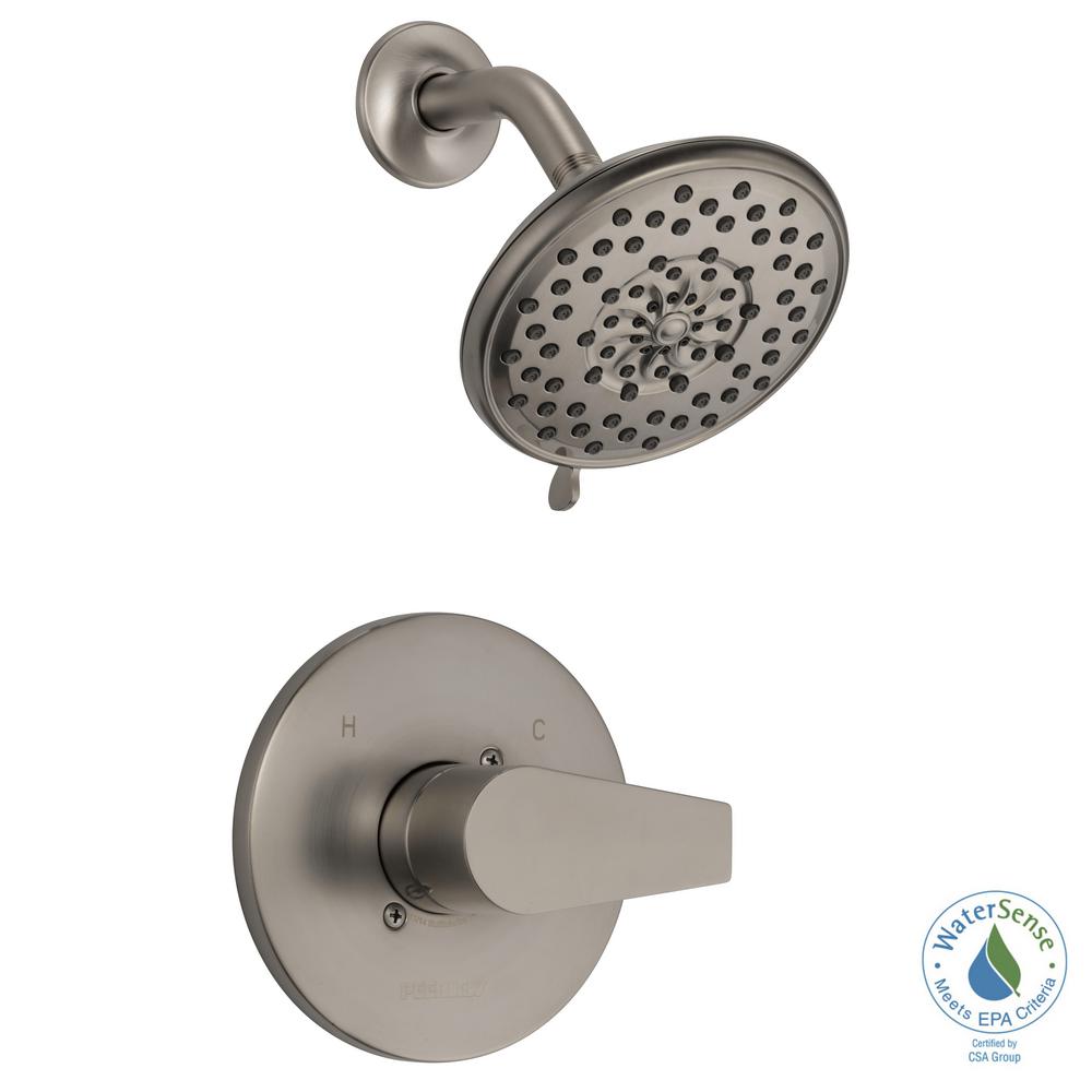 Peerless Xander 1Handle WallMount Shower Faucet Trim Kit in Brushed