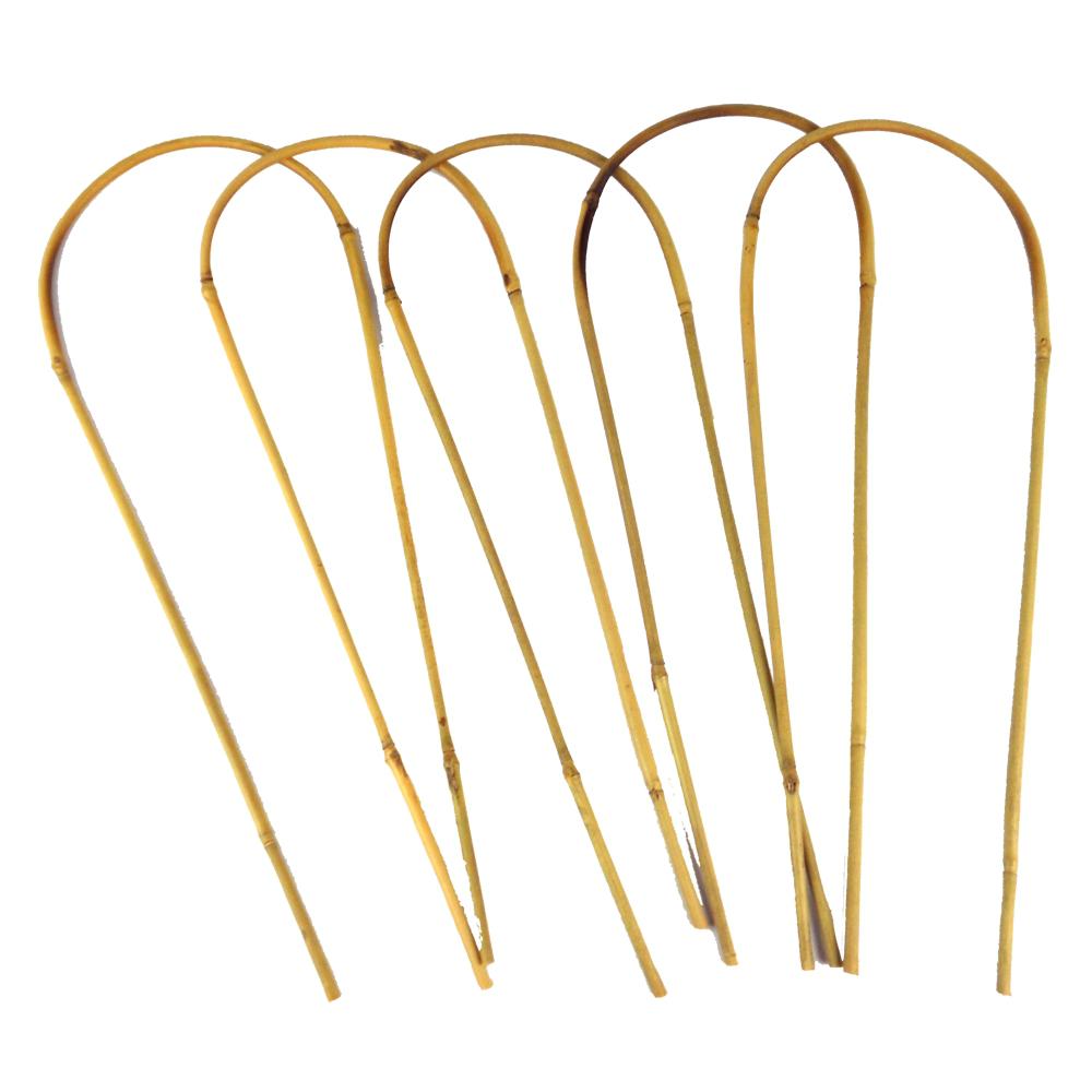 Bamboo Stakes 16 in. Bamboo U Trellis Hoop Stakes (5-Pack)-BU120ES5