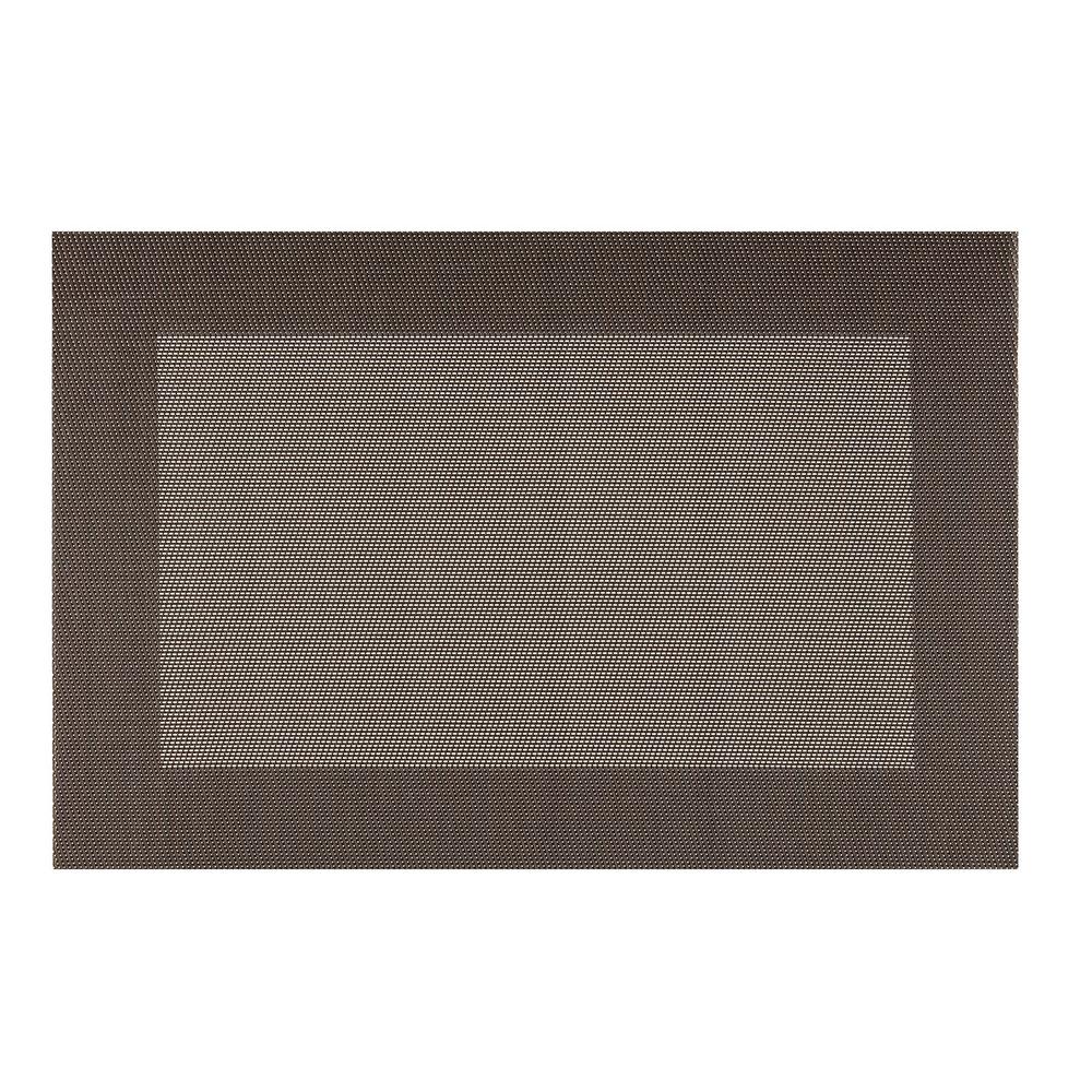 Kraftware EveryTable Thick Border Brown and Tan Placemat (Set of 12