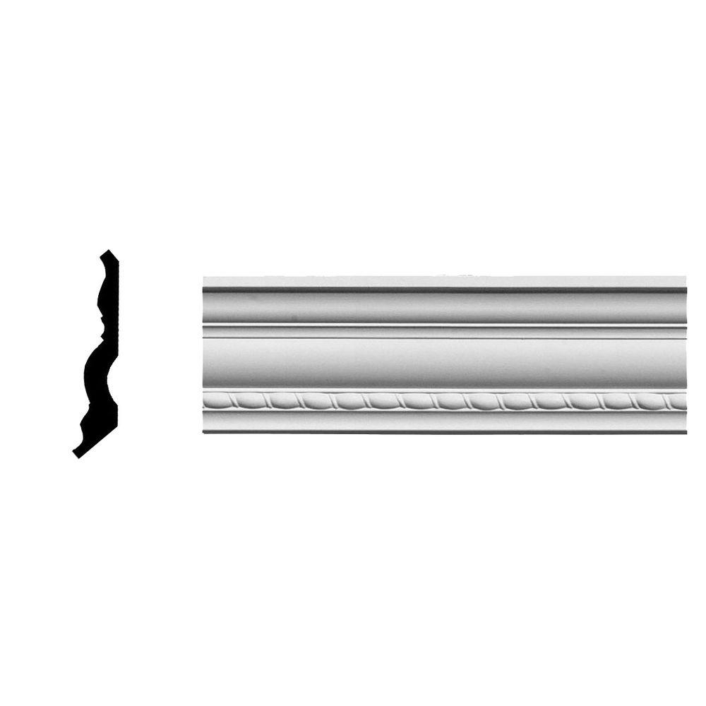 Ekena Millwork 3 in. x 3 in. x 941/2 in. Polyurethane Crendon Bead and