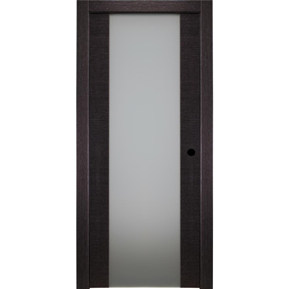 Belldinni 24 In X 80 In Avanti 202 Black Apricot Left Hand Solid