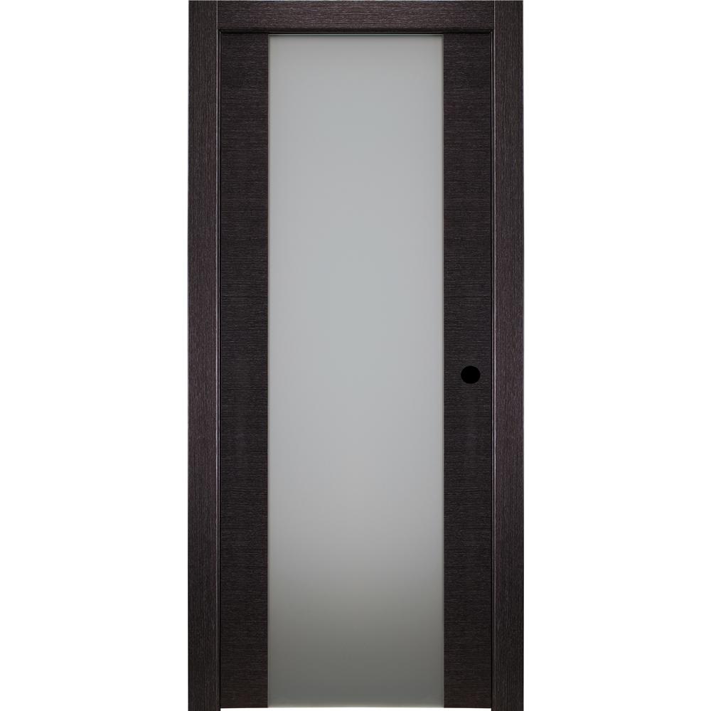 Textured Dark Brown Prehung Doors Interior Closet Doors