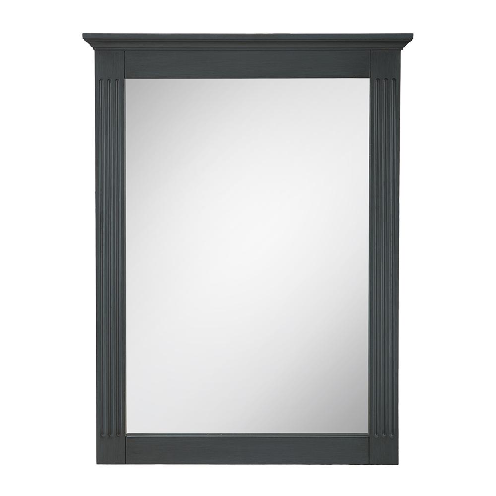 charcoal gray bathroom mirror