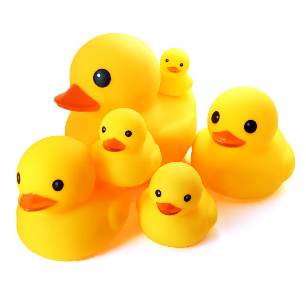 Bathtime Water Toys Pack Of 9 Squeaky Rubber Ducks Bath Duck Yellow Ducks 5cm