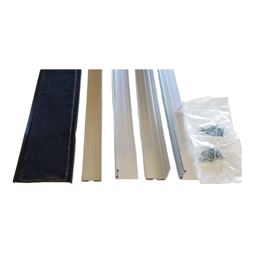 Action Industries Rodent Block Garage Door Bottom Seal Kit With L Shaped 1 3 8 In Aluminum Retainer And Epdm Rubber For 2 Car A13xt 18 A The Home Depot - Garage Door Bottom Seal Retainer