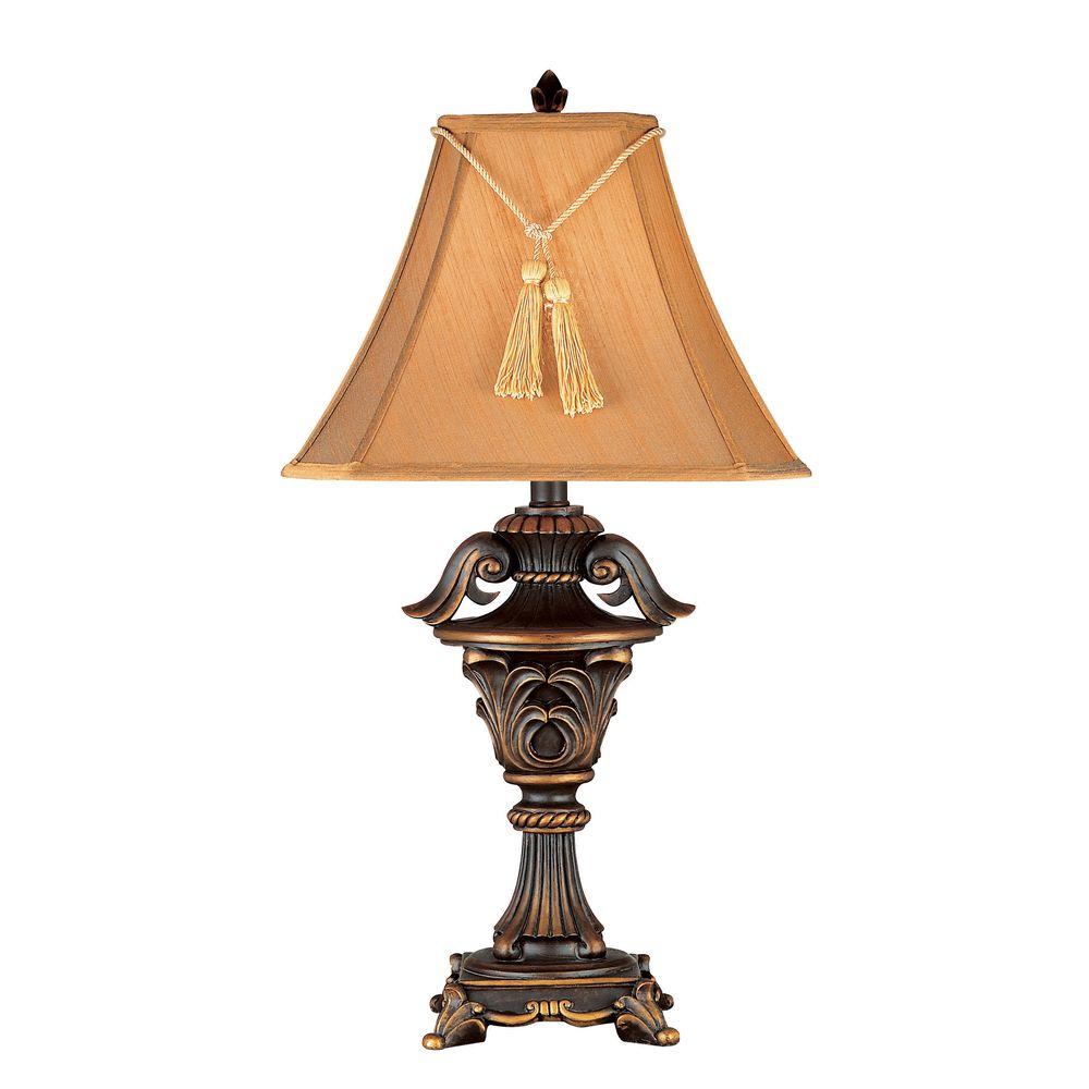Kenroy Home Rowan 33 in. Metallic Bronze Table Lamp36004 The Home Depot