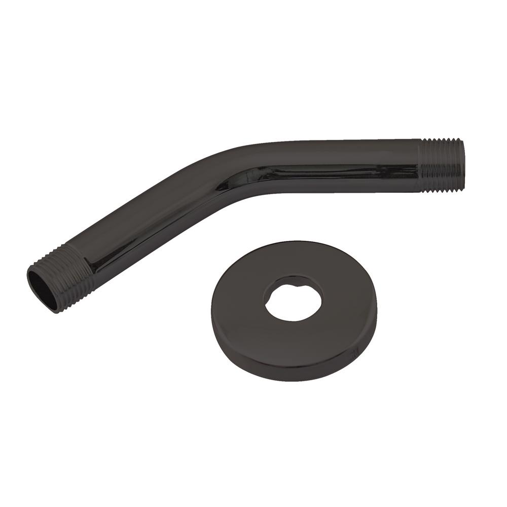 Matte Black Shower Arm Extensions Shower Plumbing Parts The Home Depot