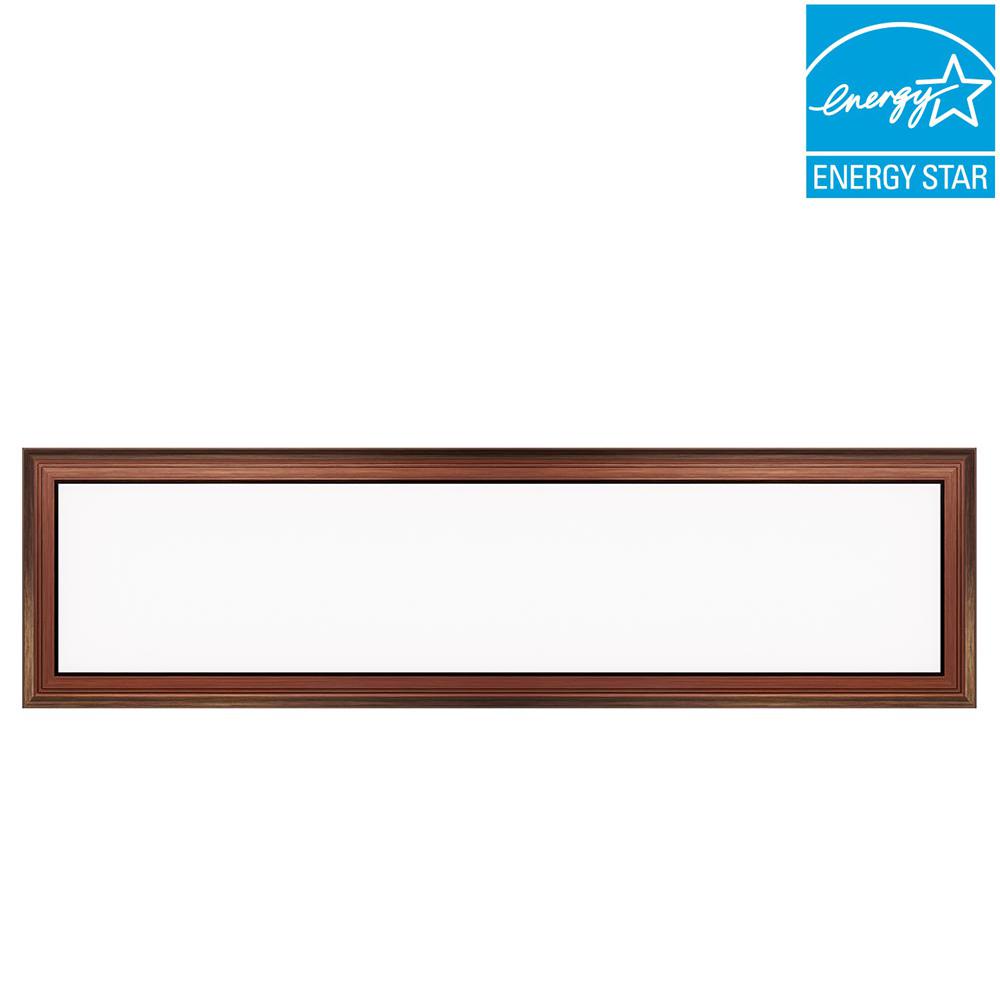 Commercial Electric 1 Ft X 4 50 Watt Dimmable Bronze Integrated Commercial Electric 1 Ft X 4 50 Watt Dimmable Bronze Integrated Led