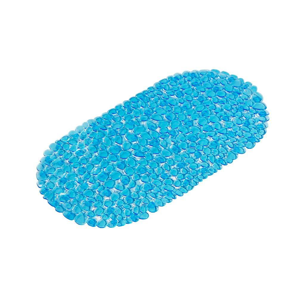 Durable Anti Slip Premium Quality Pebbles Blue Pvc Bath Or Shower