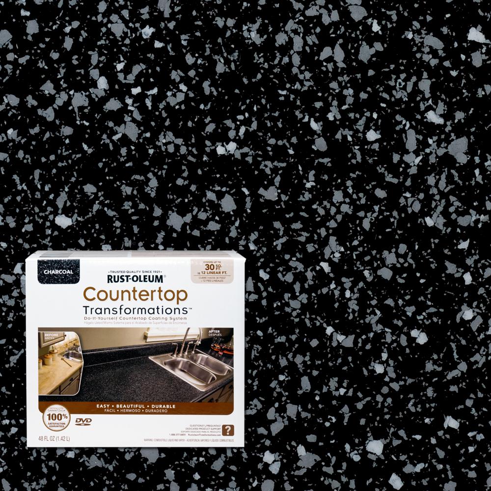 countertop rust oleum transformations charcoal kit paint rustoleum oz depot cabinet chart