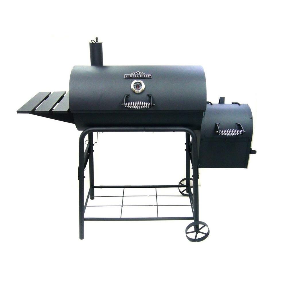 RiverGrille Cattleman 29 in. Charcoal Grill and Smoker ...