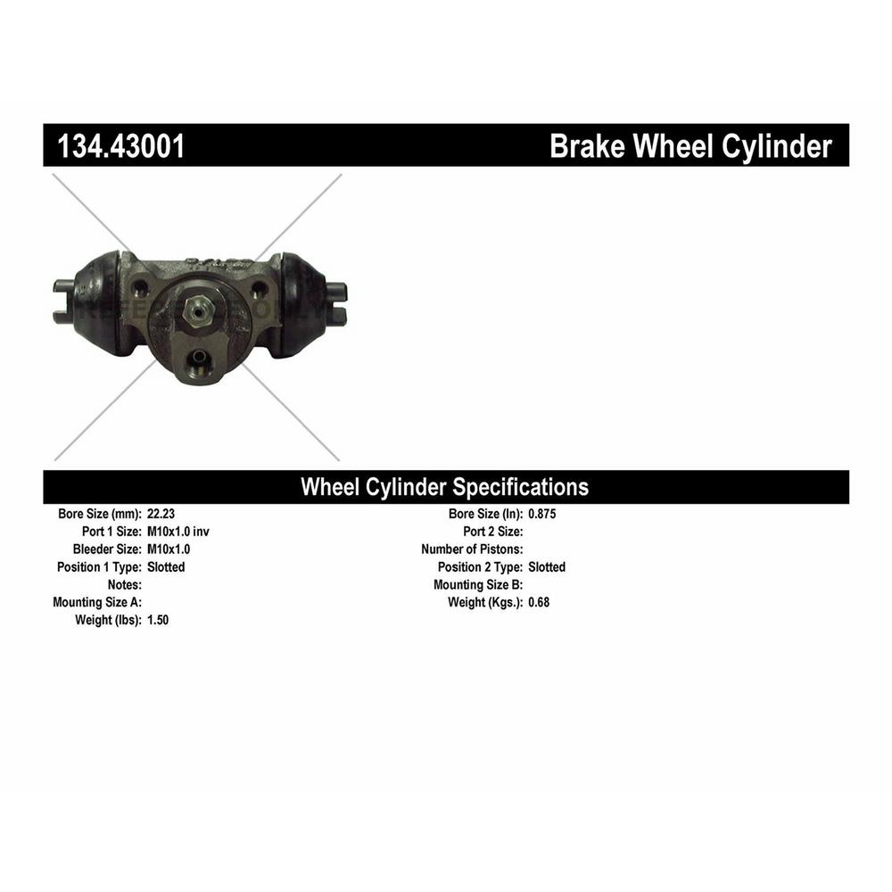 Drum Brake Wheel Cylinder-Premium Wheel Cylinder-Preferred Rear Left Centric