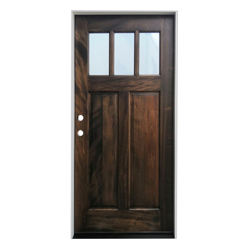Espresso Exterior Doors Doors Windows The Home Depot