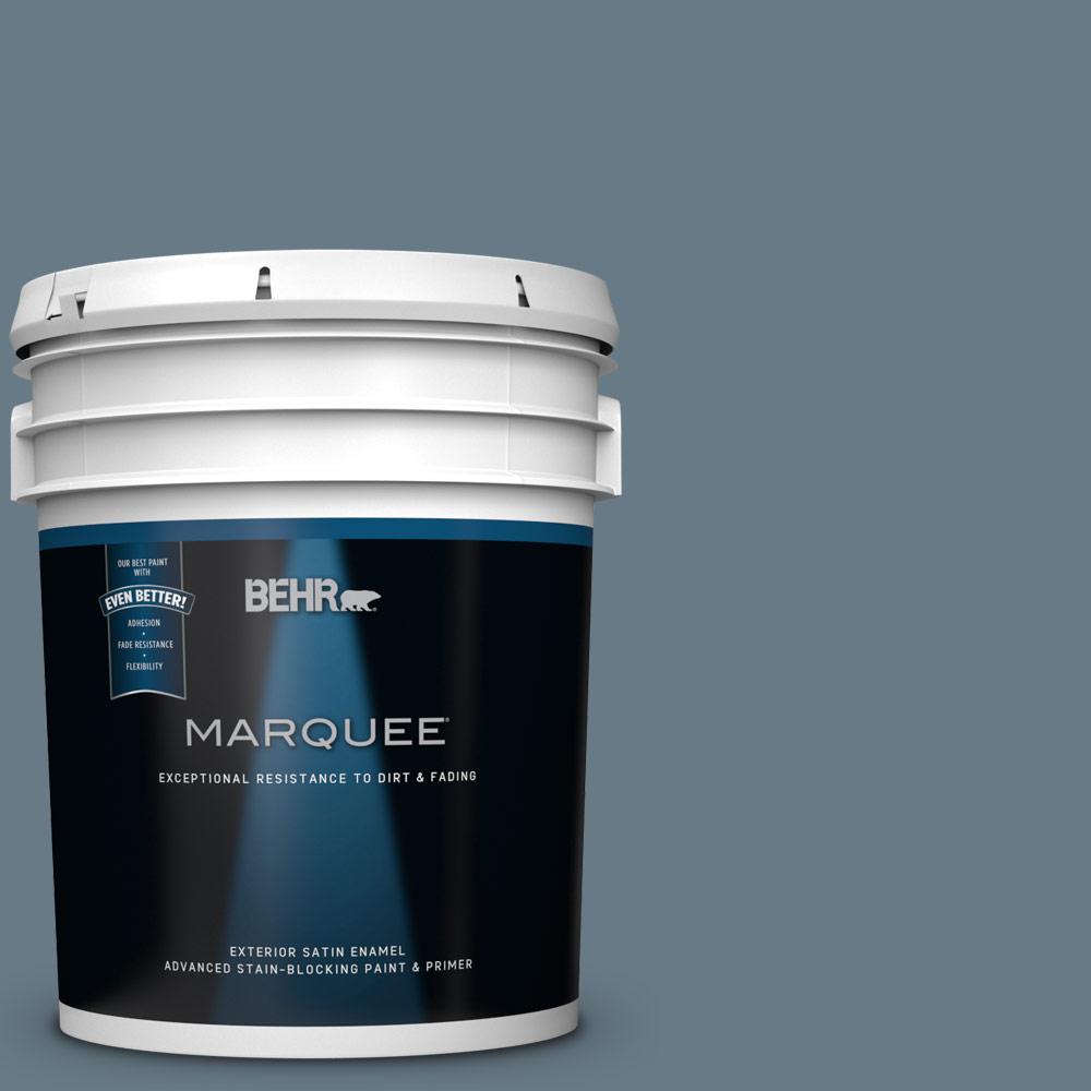 BEHR MARQUEE 5gal. N4905 Charcoal Blue Satin Enamel Exterior Paint