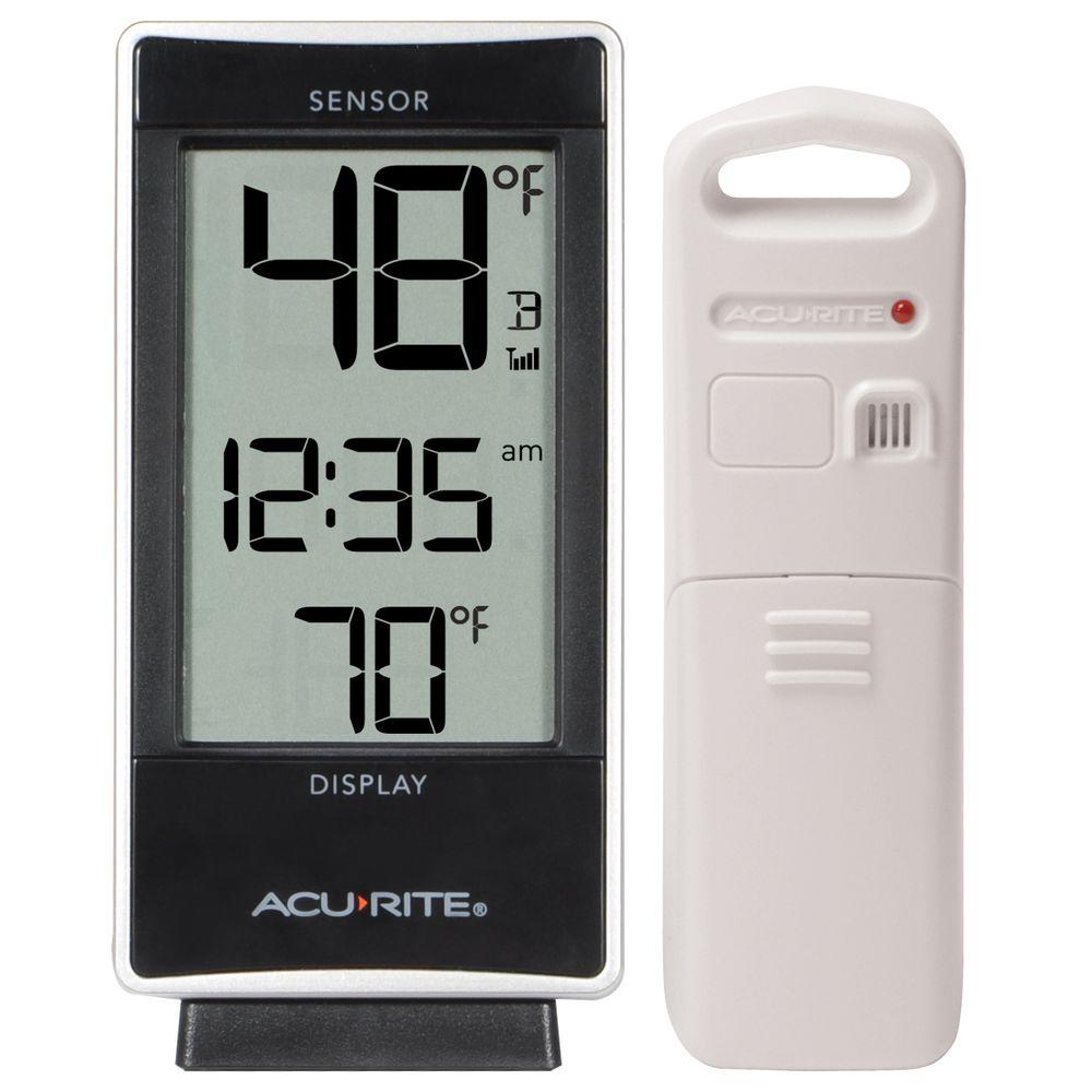 AcuRite Digital Thermometer with Indoor/Outdoor ...