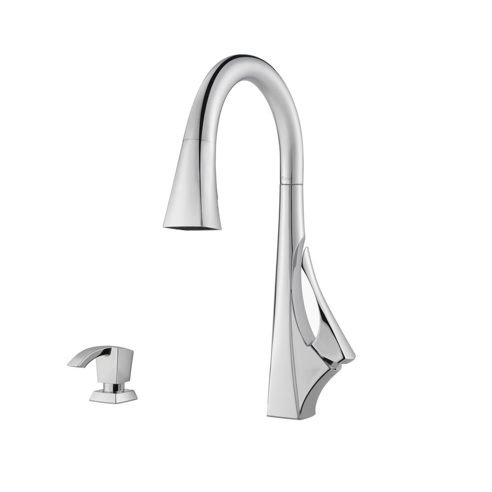 Pfister Venturi Single Handle Pull Down Sprayer Kitchen Faucet