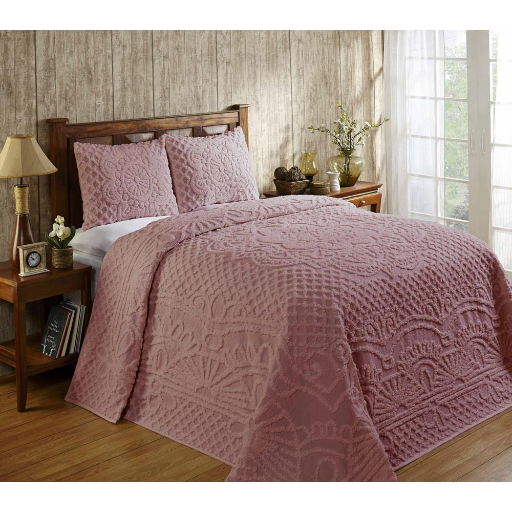 Better Trends Trevor Pink Twin Bedspread SS BSTRTWPI The Home Depot   Better Trends Comforters Comforter Sets Ss Bstrtwpi 64 1000 