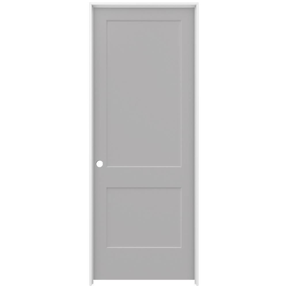 Jeld Wen 36 In X 96 In Monroe Driftwood Painted Right Hand Smooth Solid Core Molded Composite Mdf Single Prehung Interior Door