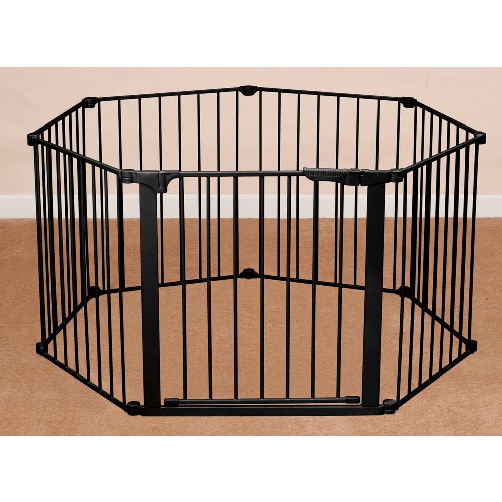 Kidco 29 5 In H Custom Fit Gate Auto Close Hearth Gate In Black