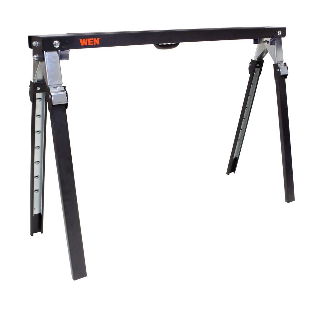 WEN 1000 lbs. Capacity Adjustable Folding SawhorseMSA20 The Home Depot