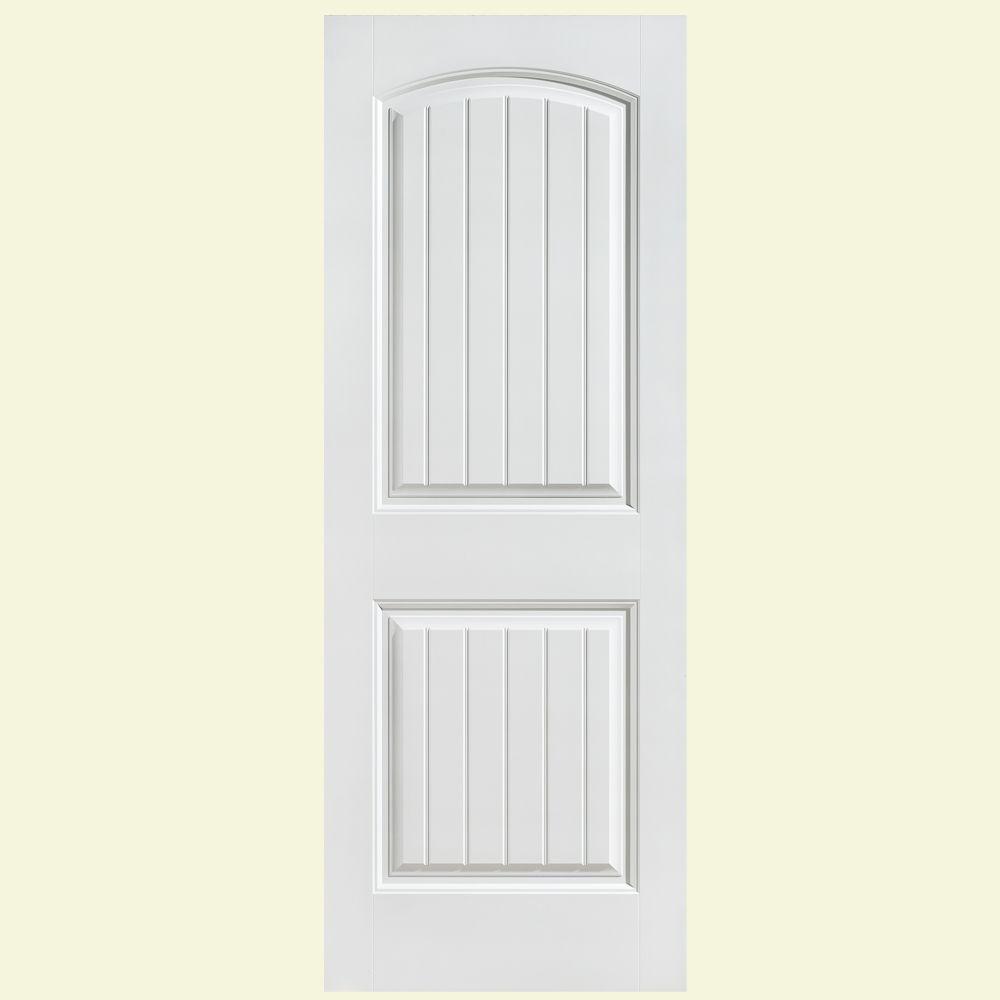 Masonite 32 In X 80 Palazzo Bellagio Smooth 2 Panel Arch Top 30 In X 80 Solidoor Cheyenne Smooth 2 Panel Camber Top