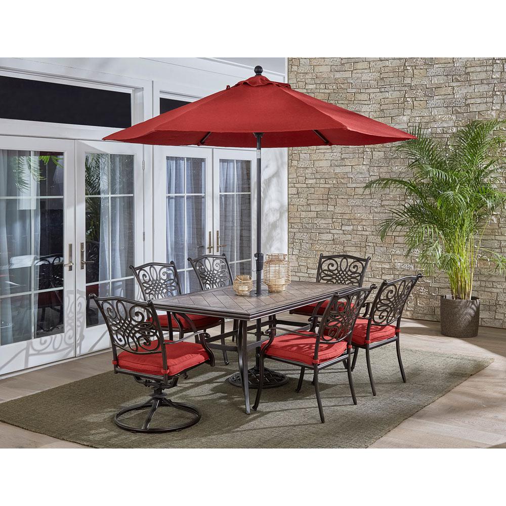 Ceramic Hanover Patio Dining Furniture The Home Depot - Ceramic Patio Table Set Ceramic Hanover Patio Dining Furniture The Home Depot - Ceramic Patio Table Set