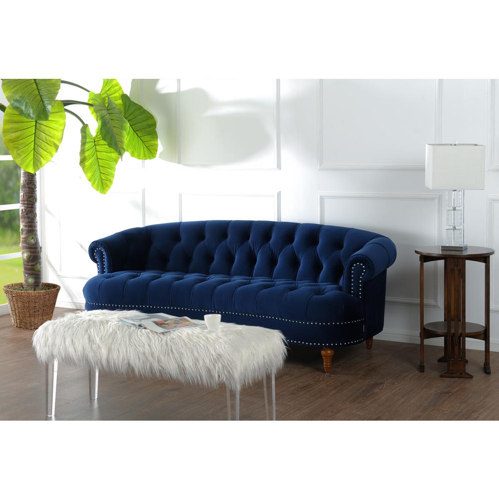 Jennifer Taylor La Rosa Victorian Chesterfield Tufted Sofa Navy Jennifer Taylor La Rosa Victorian
