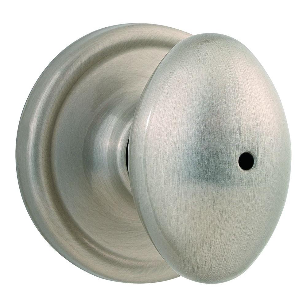 Kwikset Laurel Satin Nickel Privacy Bed/Bath Door Knob730L 15 6AL RCS