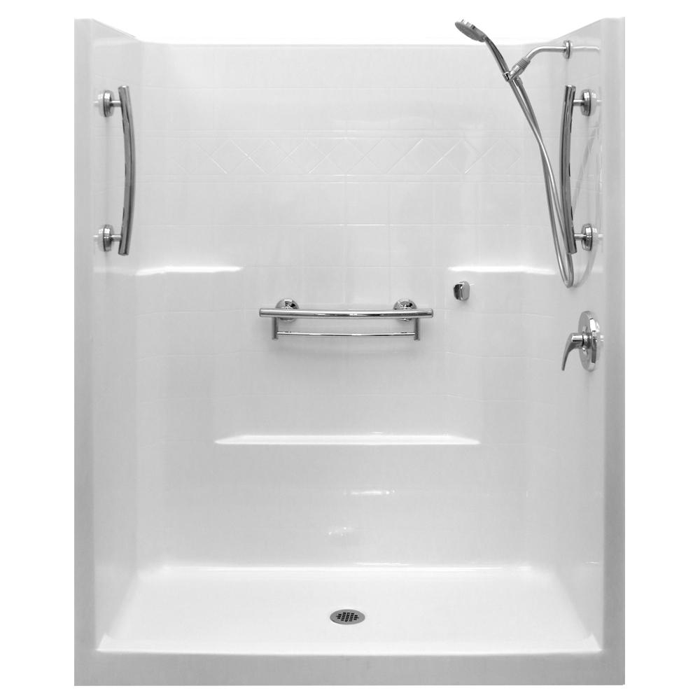 STERLING Accord 37-1/4 in. x 60 in. x 77 in. Shower Kit with Age-in ...