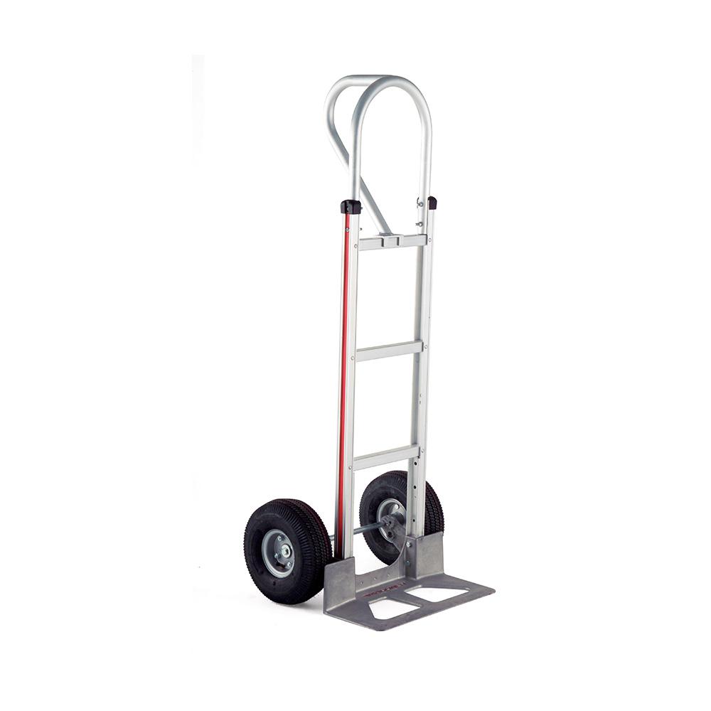 Magliner HRK55AUA43 Self-Stabilizing Hand Truck Vertical Loop Handle 500 lb Capacity Inc. 4-Ply Pneumatic Wheels Curved Back Frame