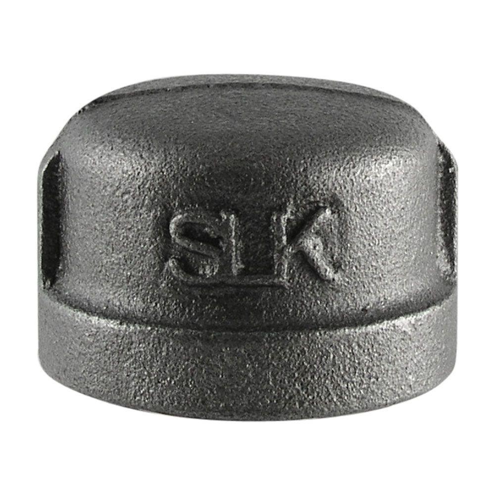 Ldr Industries 1 In Black Iron Cap 310 Ca The Home Depot Black Iron Cap