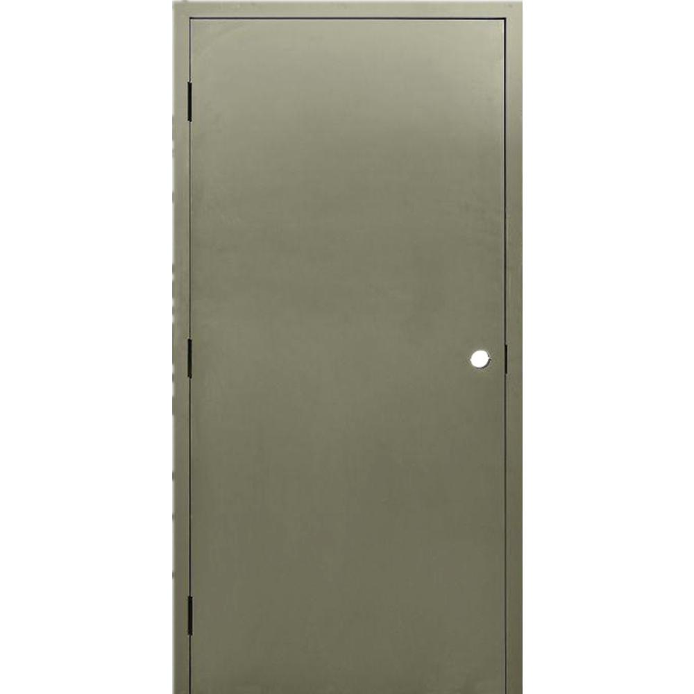 Krosswood Doors 36 in. x 84 in. DKS Flush Primed Steel