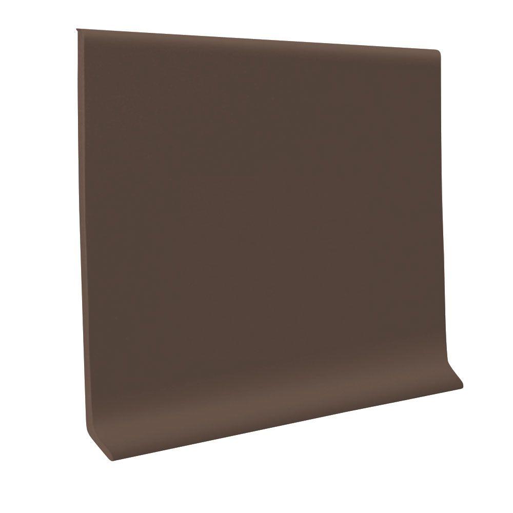 ROPPE Pinnacle Rubber Light Brown 4 In X 1 8 In X 48 In Wall Cove 