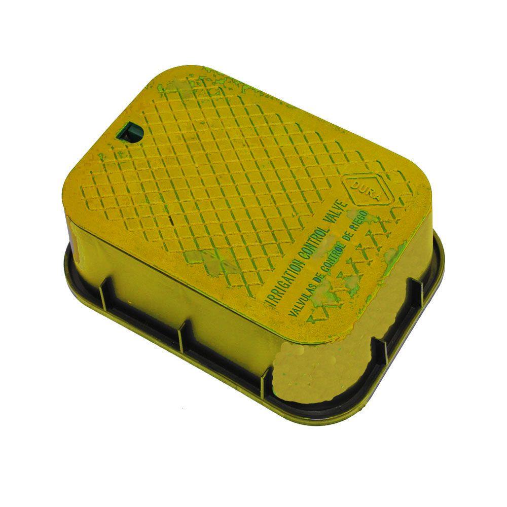 DURA 12 in. x 17 in. x 6 in. Deep Rectangular Valve Box in Tan Body Tan Lid1226 The Home Depot