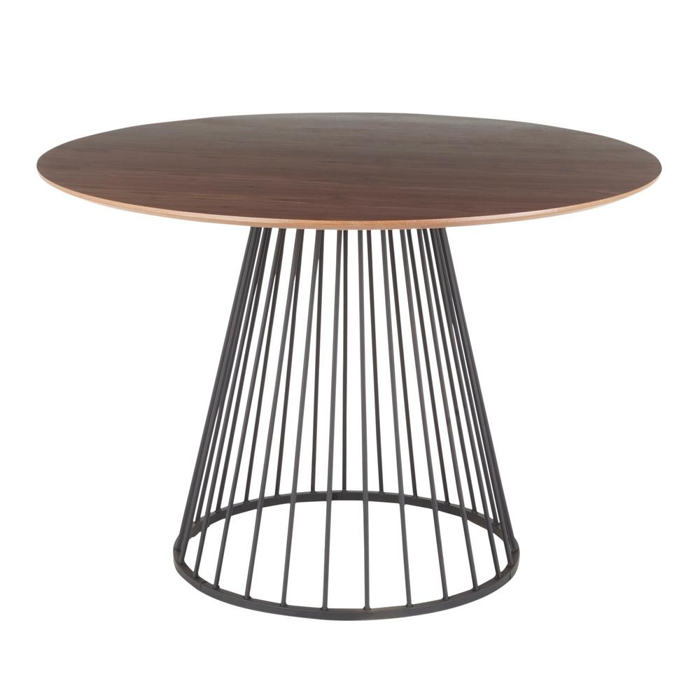 black round dining table