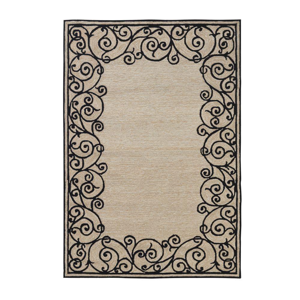 Home Decorators Collection Estate Black 7 ft. 6 in. x 9 ft. 6 in. Area