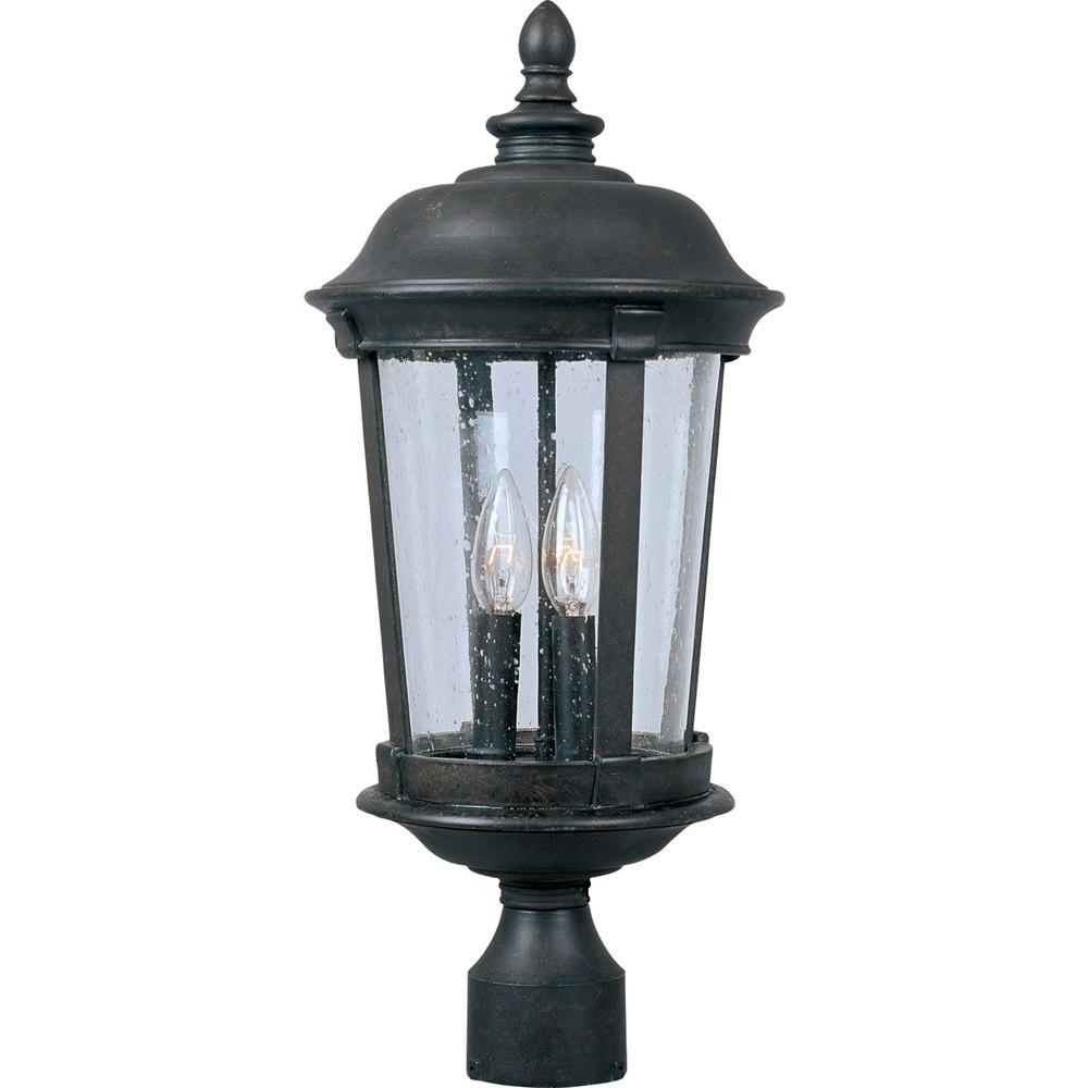 Maxim Lighting Dover Vivex 3 Light Bronze Outdoor Pole Post Mount Maxim Lighting Dover Vivex 3 Light Bronze Outdoor Pole Post Mount