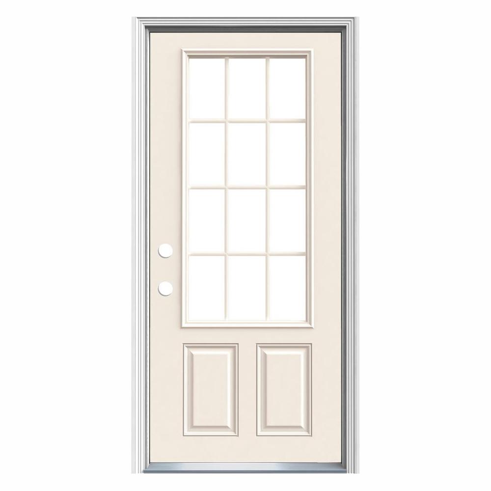 JELDWEN 32 in. x 80 in. 12Lite Primed Steel Prehung JELDWEN 32 in. x 80 in. 12Lite Primed Steel Prehung