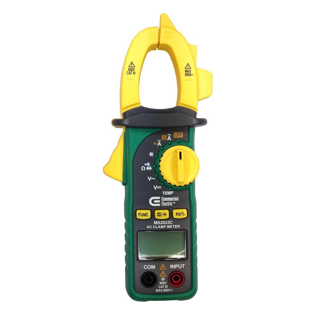 Klein Tools 600 Amp AC True RMS Auto-Ranging Digital Clamp Meter ...