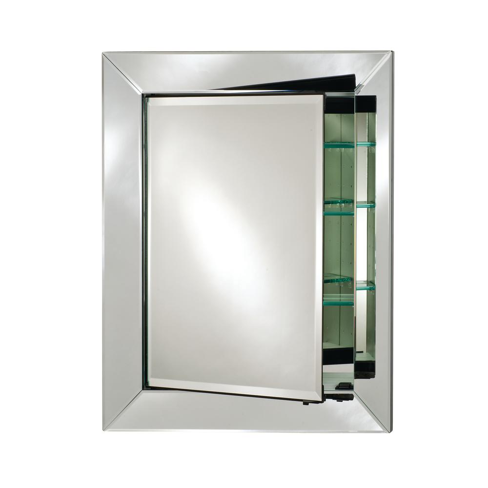 Afina Radiance Cabinets 27 In X 33 In Recessed Medicine Cabinet Sd Rad C L The Home Depot