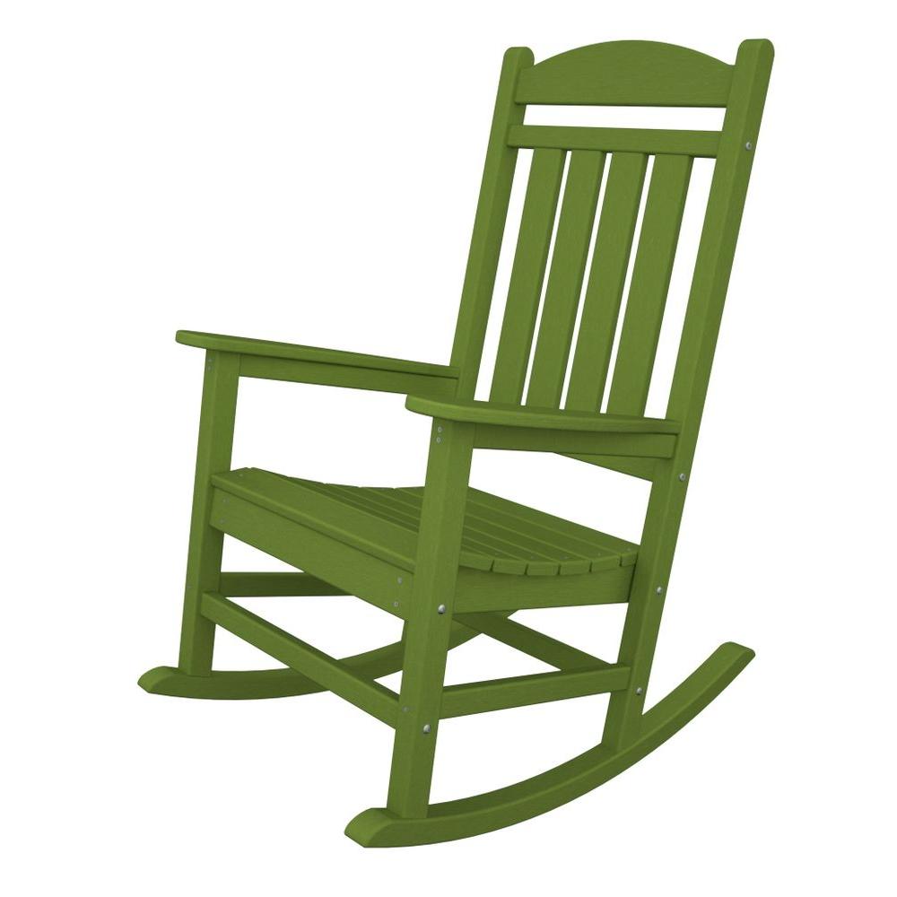 Polywood Presidential Lime Patio Rocker