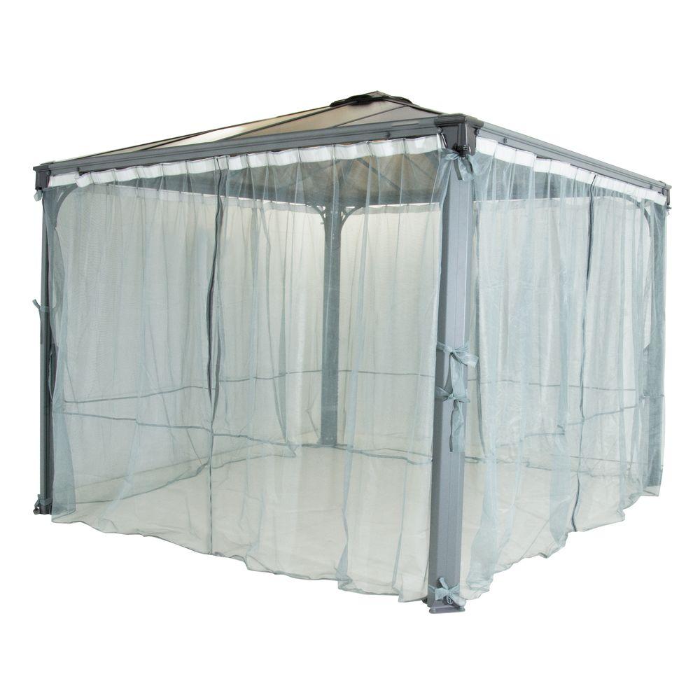 Palram Palermo 3000 3600 Milano And Martinique Netting Palermo 3000 3600 Milano And Martinique Netting 4 Piece Set Gray